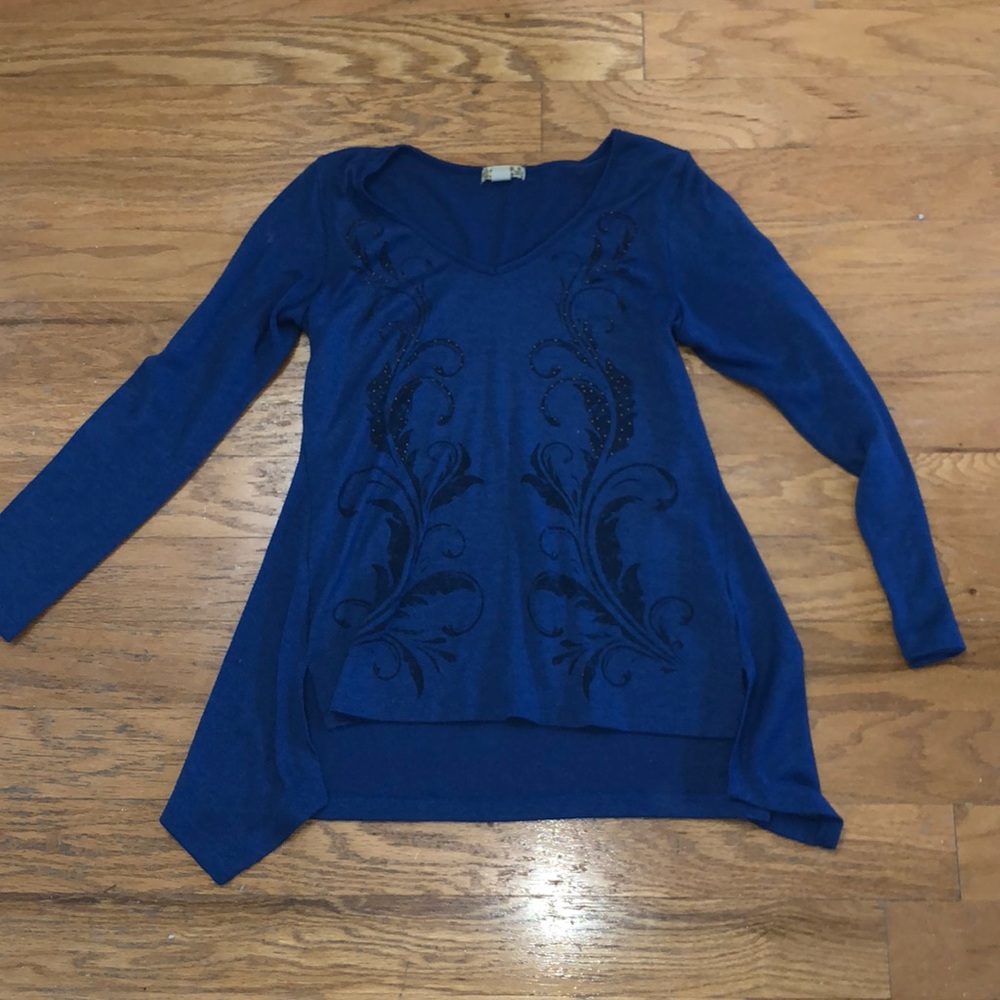 Blue Sweater with design